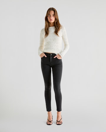 Coupe slim Jean ' CIGARETTE JEANS STUDS ' Scalpers en bleu : devant