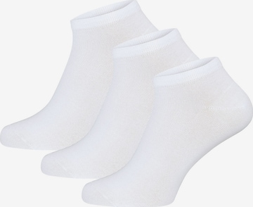 Chaussettes ' Bambus ' Nur Die en blanc : devant