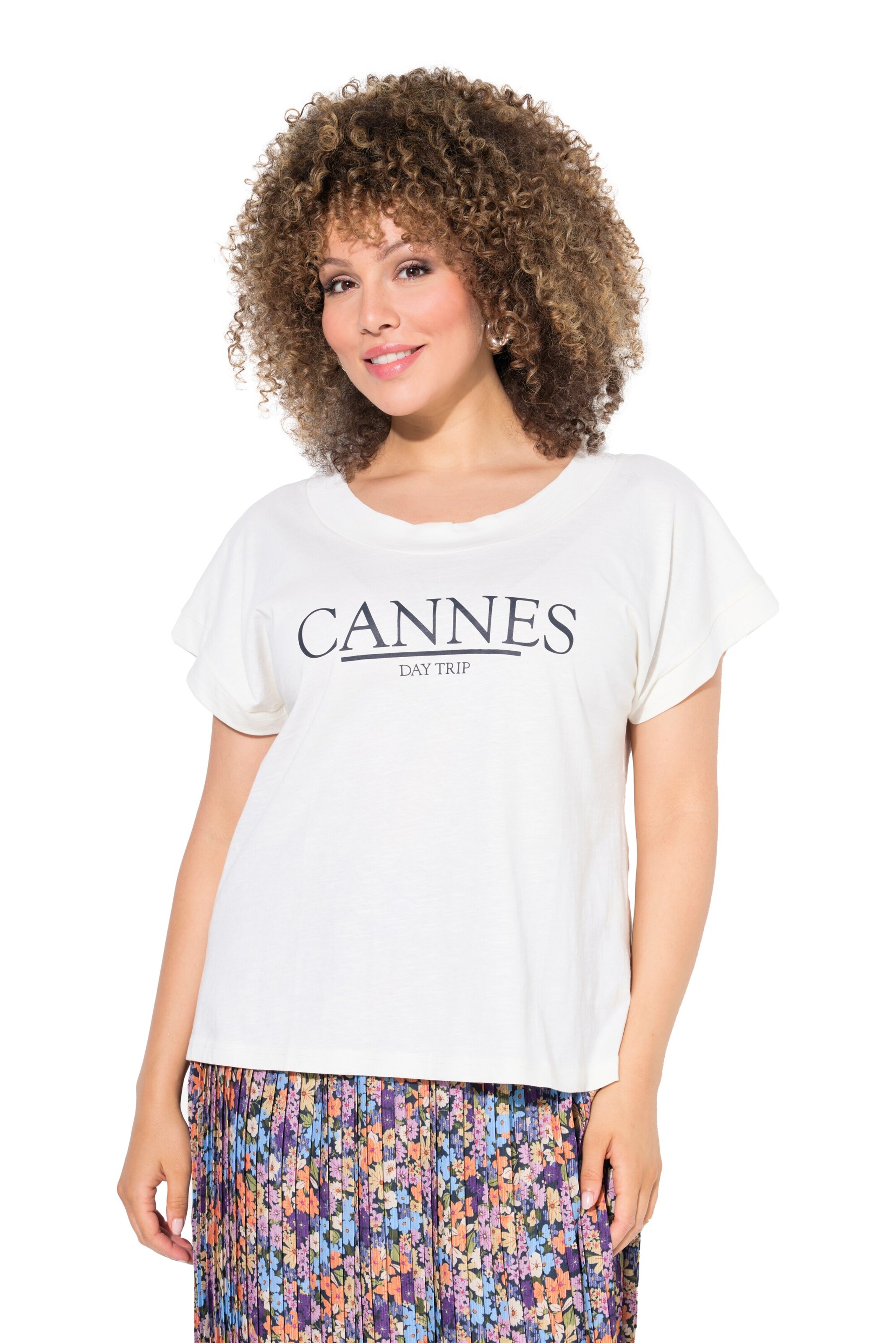 Ulla Popken T-shirt i vit: framsida