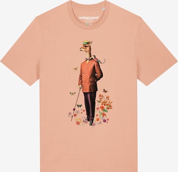 T-Shirt ' Fancy Llama ' Watapparel en rose : devant