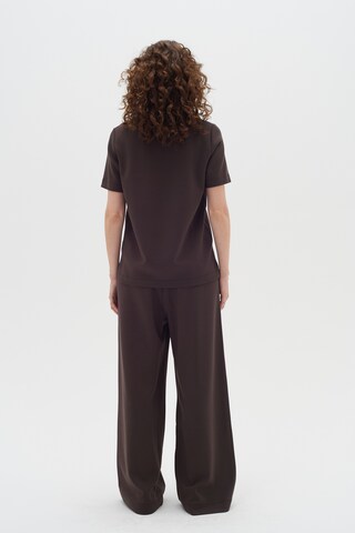 InWear Wide Leg Hose 'Gincent' in Braun