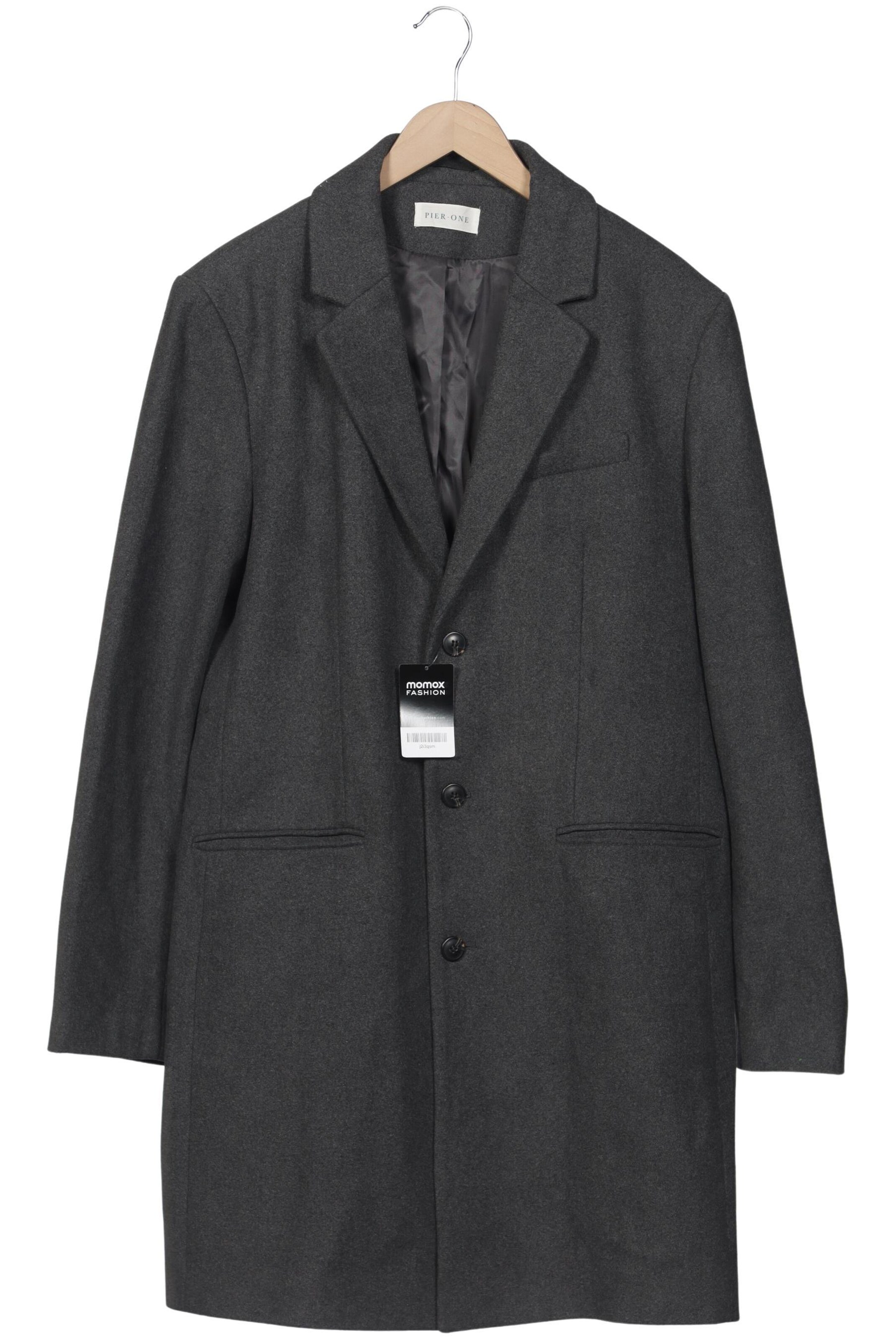 Pier One Jacket & Coat in XXL in Grey: front