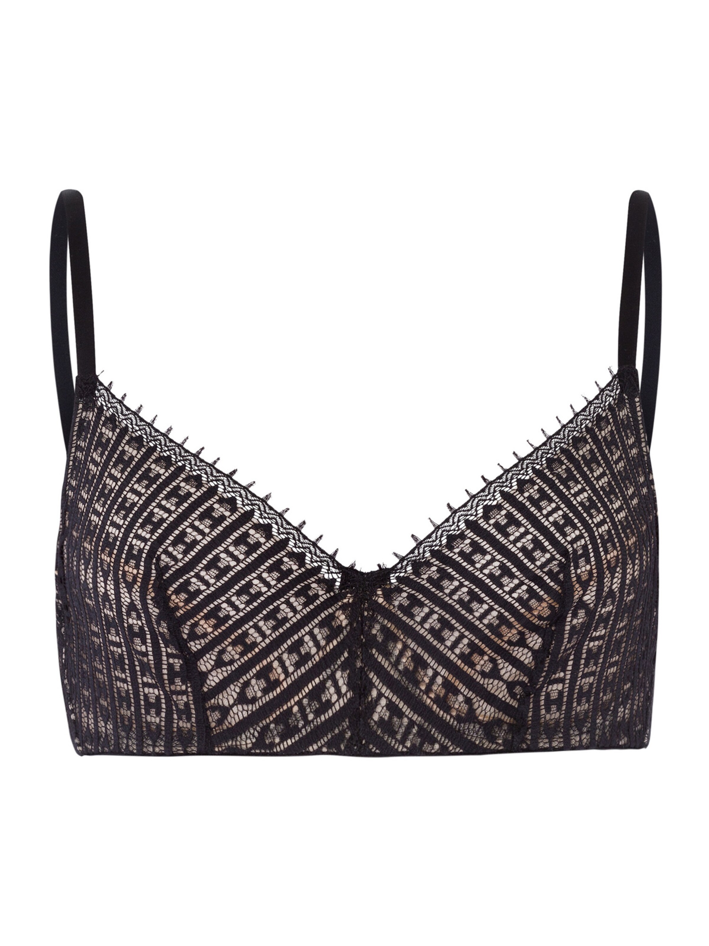 Soutien-gorge ' Hedy ' Hanro en noir : devant