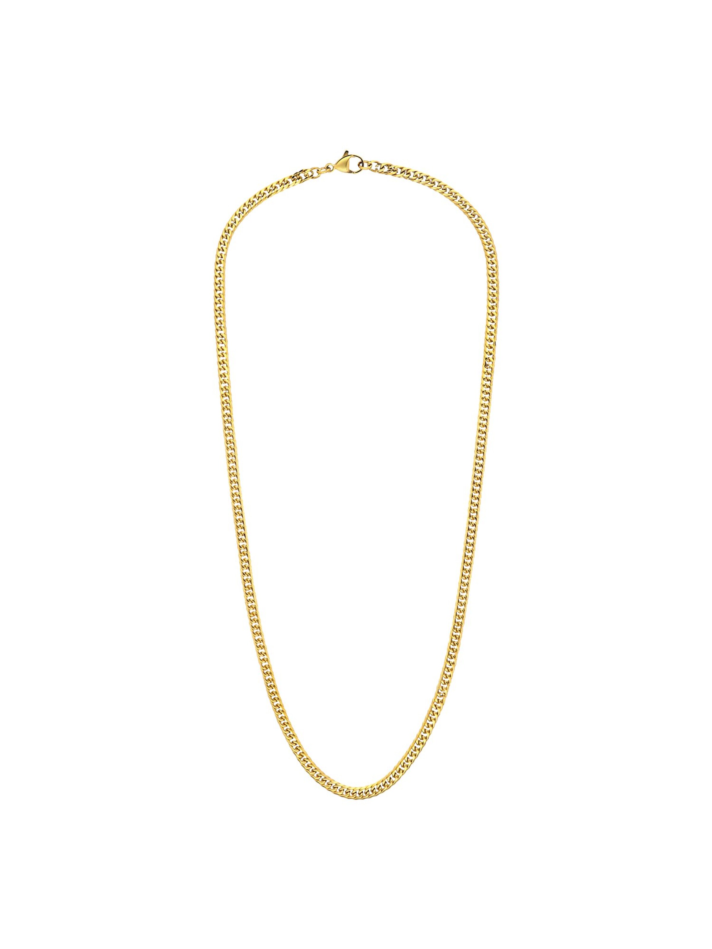 Lucardi Kette 'Coole Basics' in Gold: Vorderseite