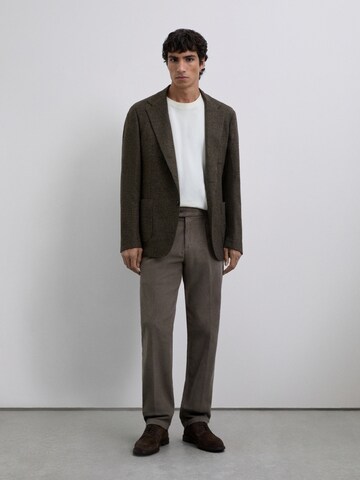 Scalpers Regularen Hlače | rjava barva: sprednja stran