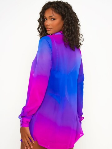 Moda Minx - Blusa 'Club Tropicana' em mistura de cores