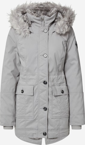 Parka mi-saison HOLLISTER en gris : devant