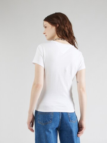 Tommy Jeans T-Shirt 'ESSENTIAL' in Weiß