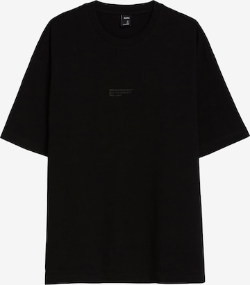 T-Shirt Bershka en noir : devant