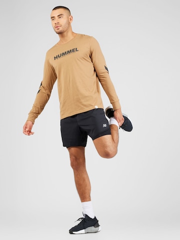 Hummel Performance Shirt 'Legacy' in Brown