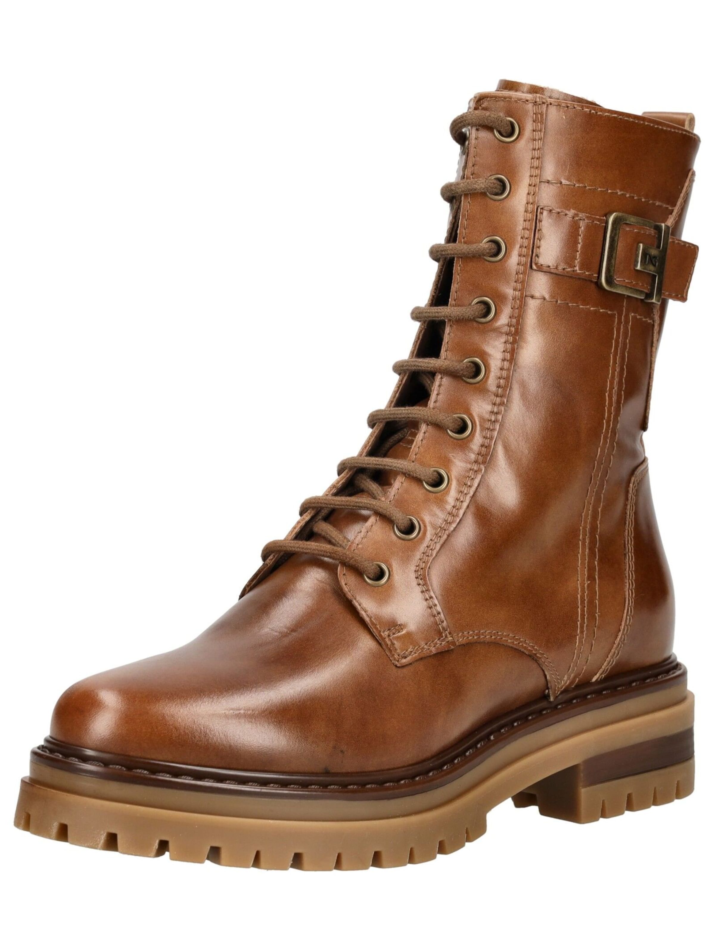 Bottines à lacets Nero Giardini en marron : devant