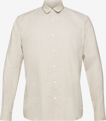 ESPRIT Button Up Shirt in Beige: front