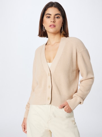 DRYKORN Knit Cardigan 'Sidaly' in Beige: front
