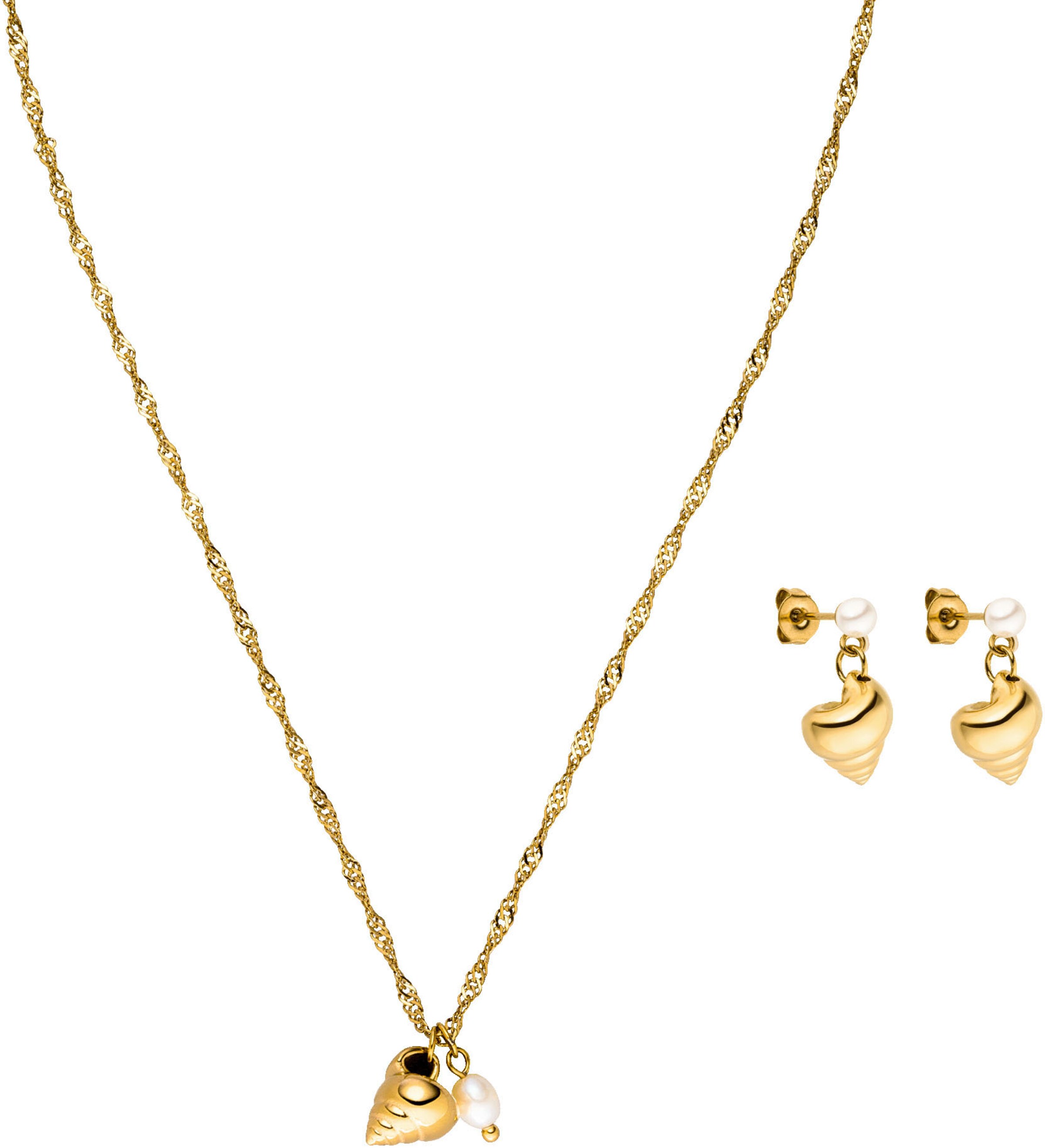 PURELEI - Conjunto de joyería 'Mahina Club Seashore' en oro: frente