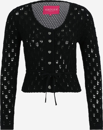 Krüger Madl Knit Cardigan in Black: front