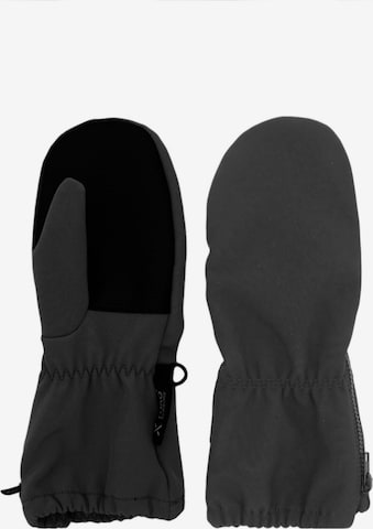 MAXIMO Handschuhe 'MINI-Fausthandschuhe,Softshell Reißverschluß' in Schwarz: Vorderseite