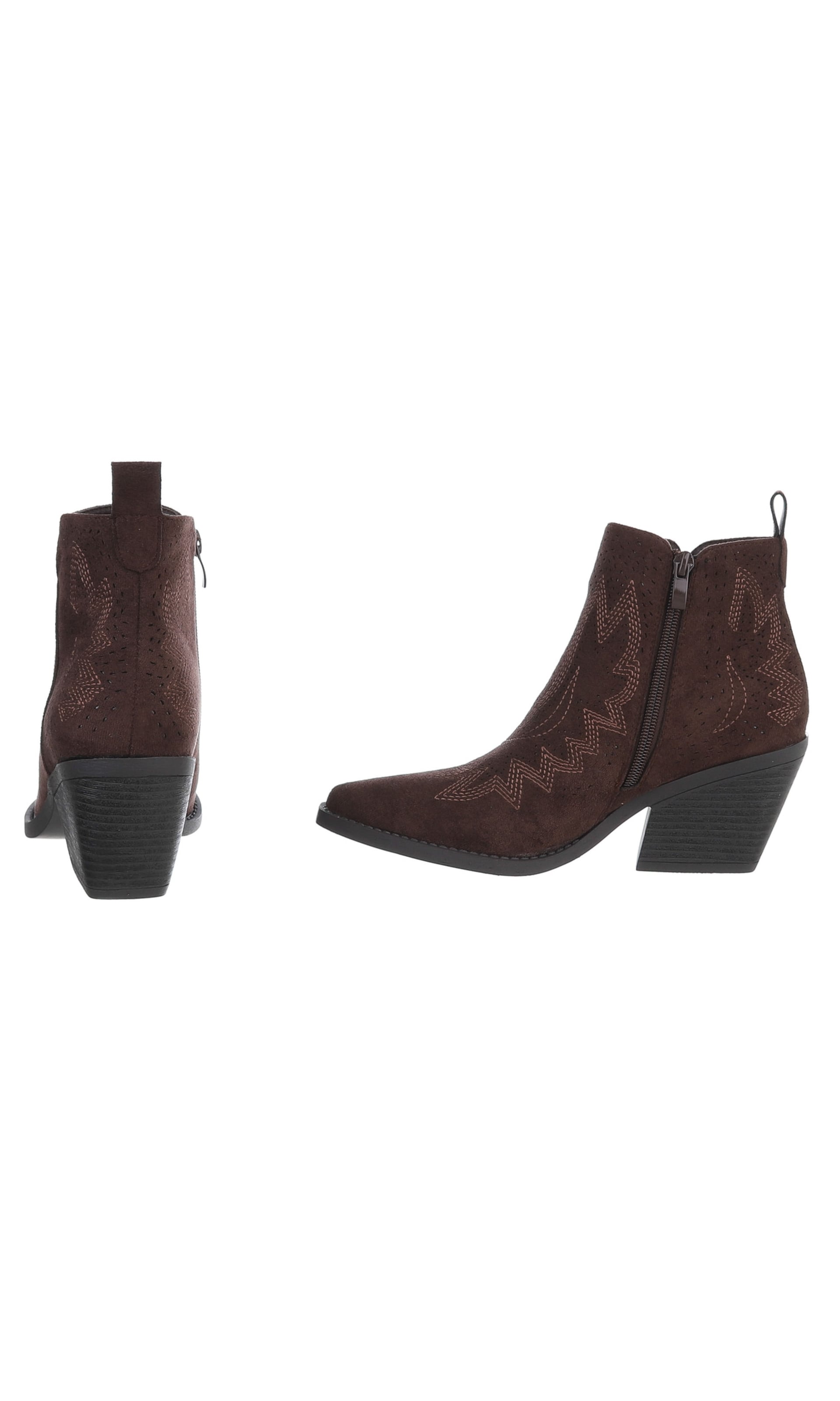 Ital-Design Cowboystiefel in Braun