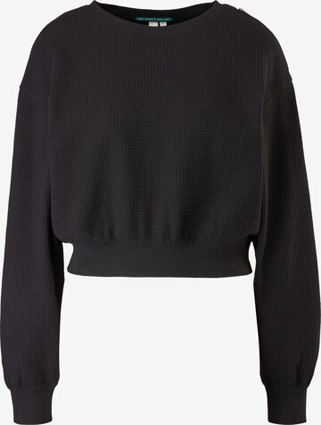 QS Sweatshirt in Black: front