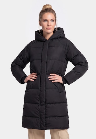 Manteau d’hiver usha WHITE LABEL en noir : devant