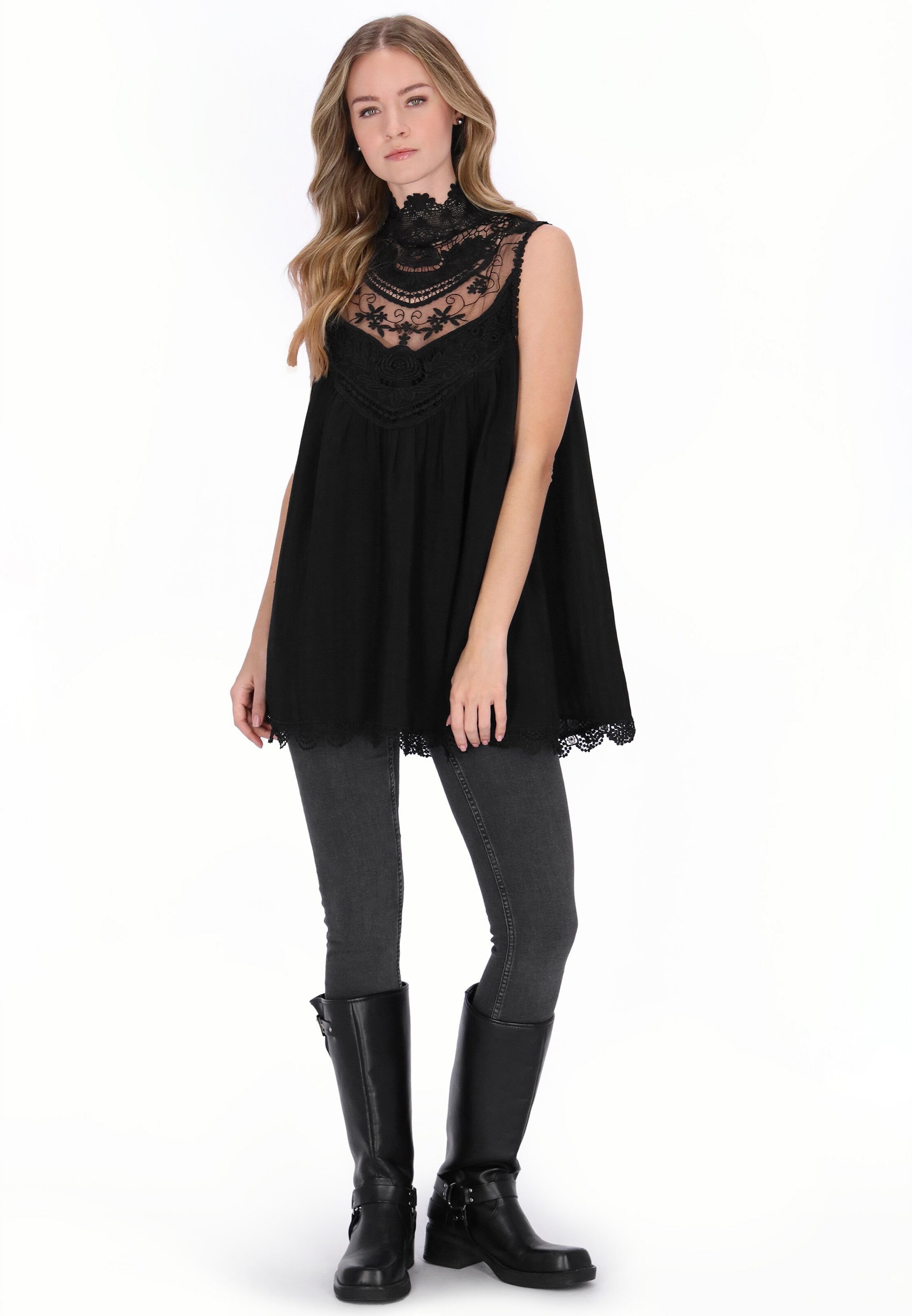 Haut DreiMaster Vintage en noir