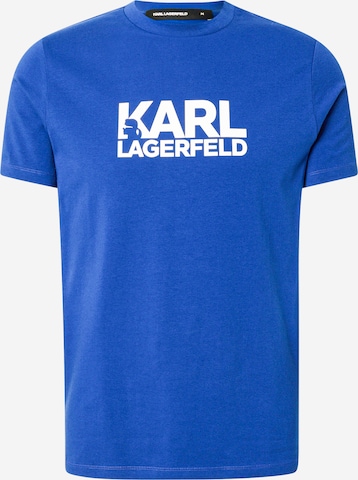 T-Shirt Karl Lagerfeld en bleu : devant