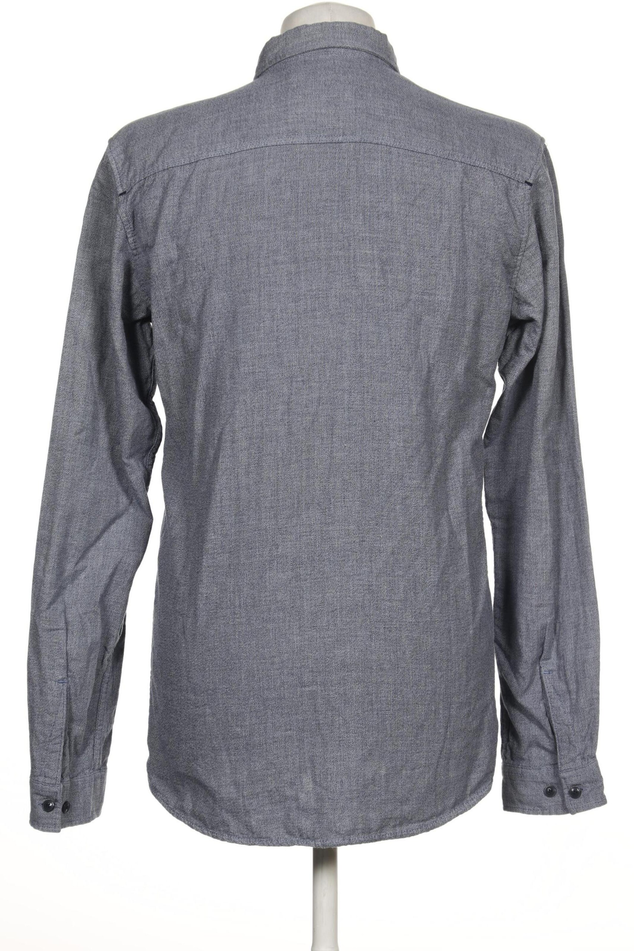 JACK & JONES Button Up Shirt in M in Grey