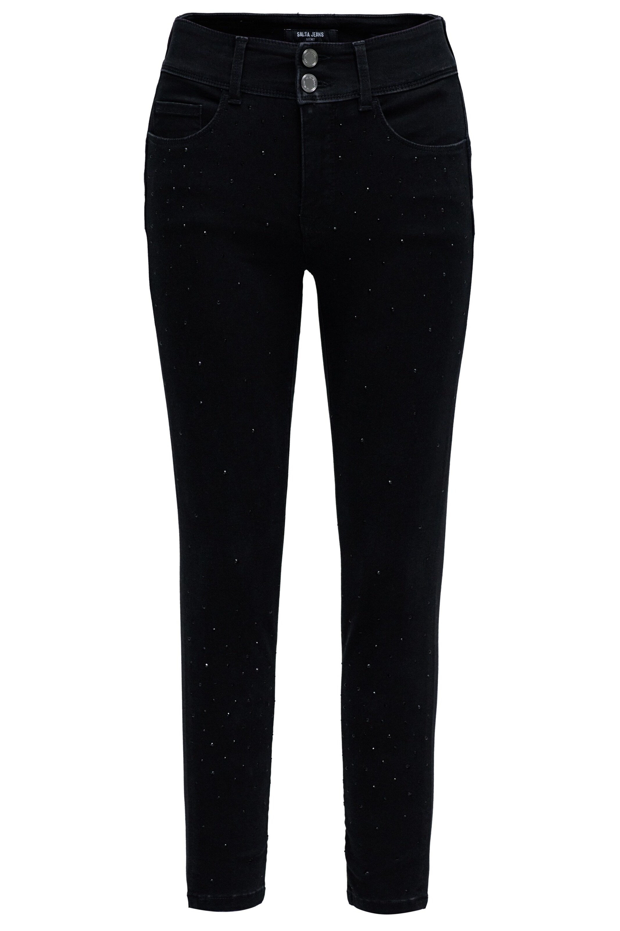 Salsa Jeans Skinny Jeans in Zwart: voorkant