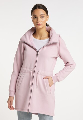 Veste de survêtement MYMO en rose : devant