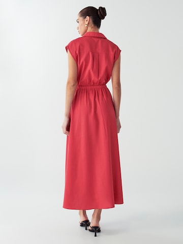 Willa Kleid 'Petal' in Rot: Rückseite