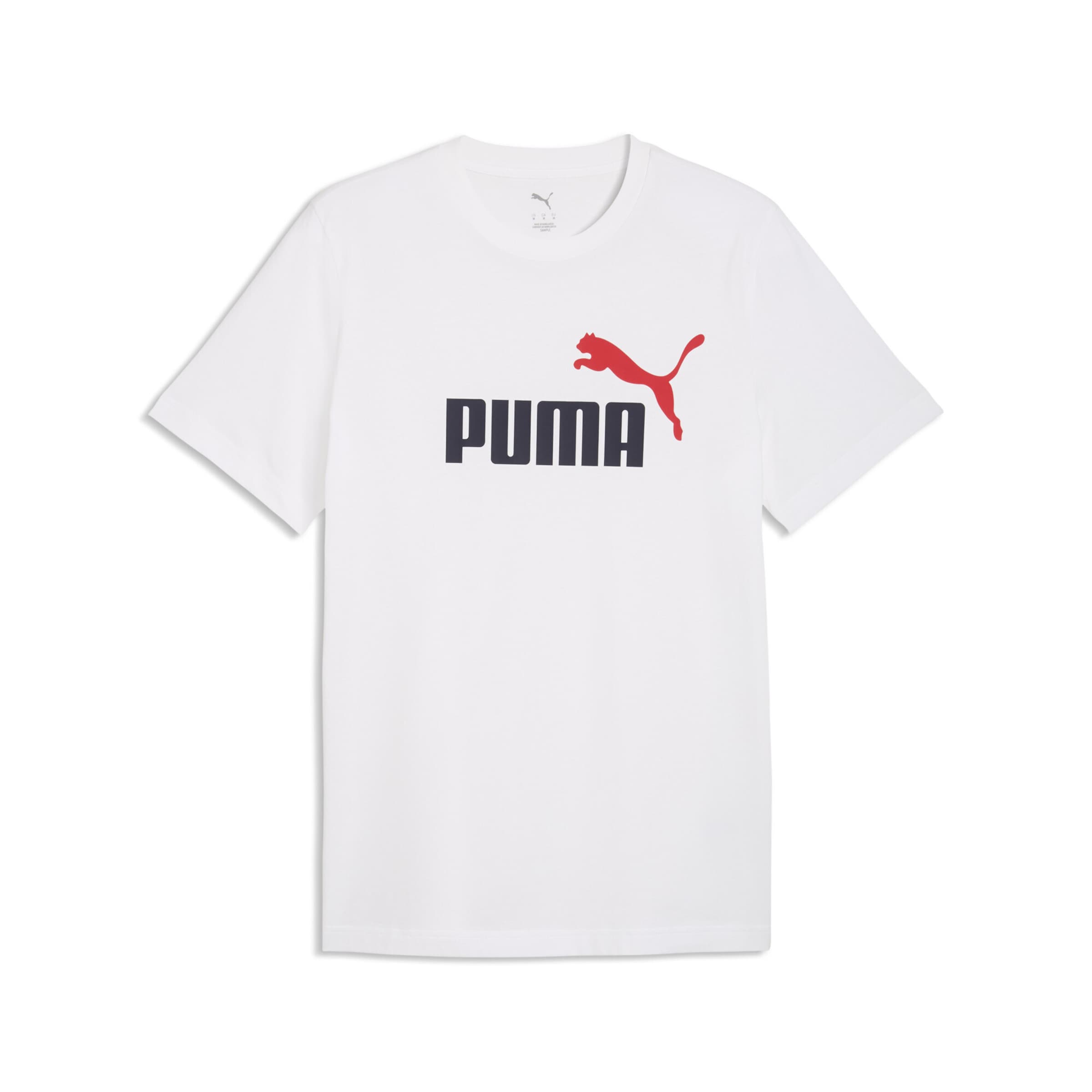 PUMA Shirt 'Essentials No. 1' in de kleur Rood / Zwart / Wit, Productweergave