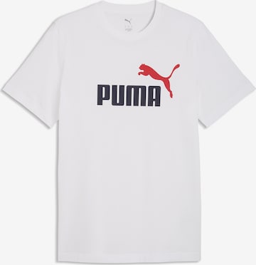 PUMA Shirt 'Essentials No. 1' in Wit: voorkant