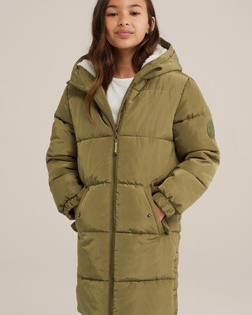 WE Fashion Winter jacket in Green: front