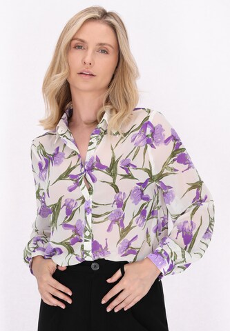 Usha - Blusa em roxo: frente