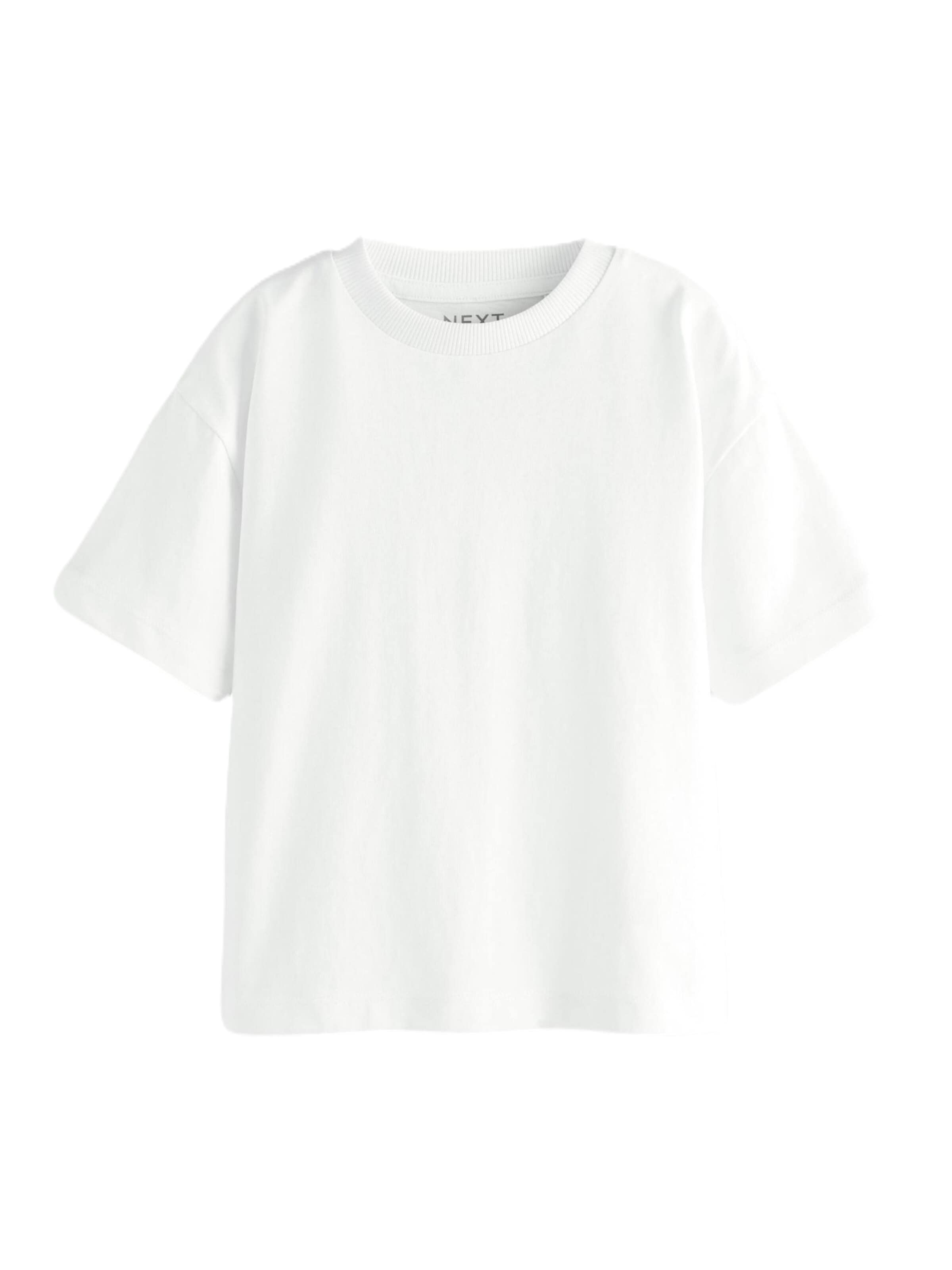 T-Shirt Next en blanc : devant