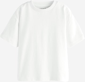 T-Shirt Next en blanc : devant