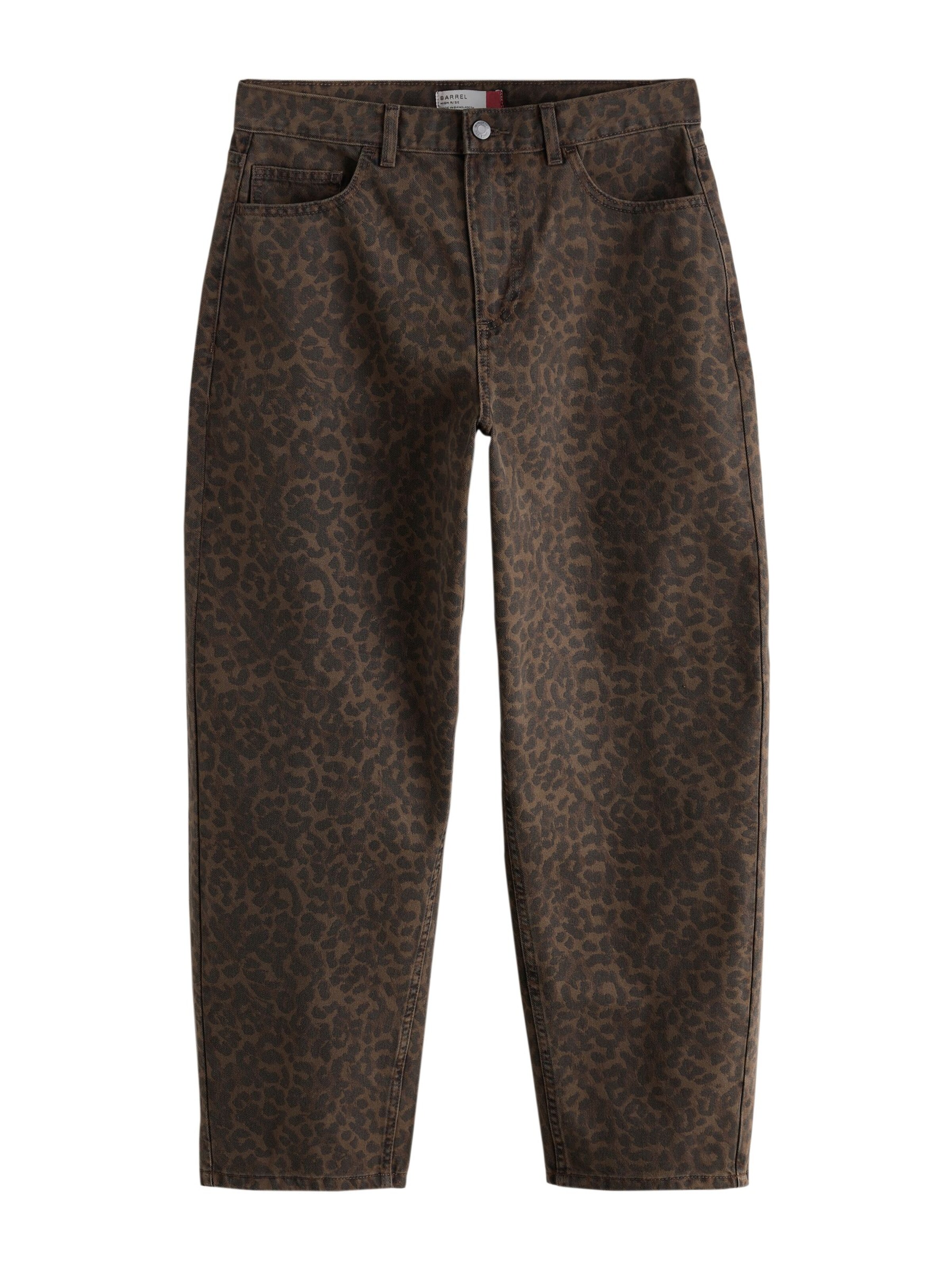 Barrel Jean Next en marron : devant