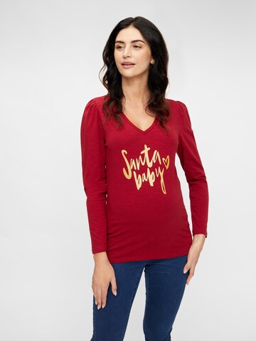 MAMALICIOUS Shirt 'GLORIA' in Red: front