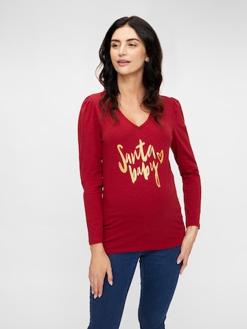 MAMALICIOUS - Camisa 'GLORIA' em vermelho: frente