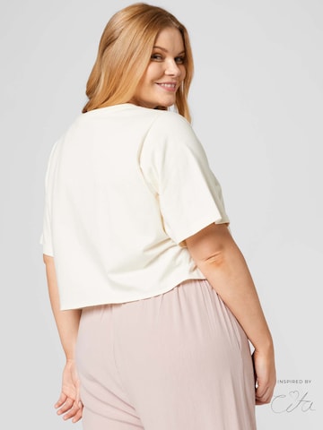 Guido Maria Kretschmer Curvy - Camiseta 'Sierra' en beige