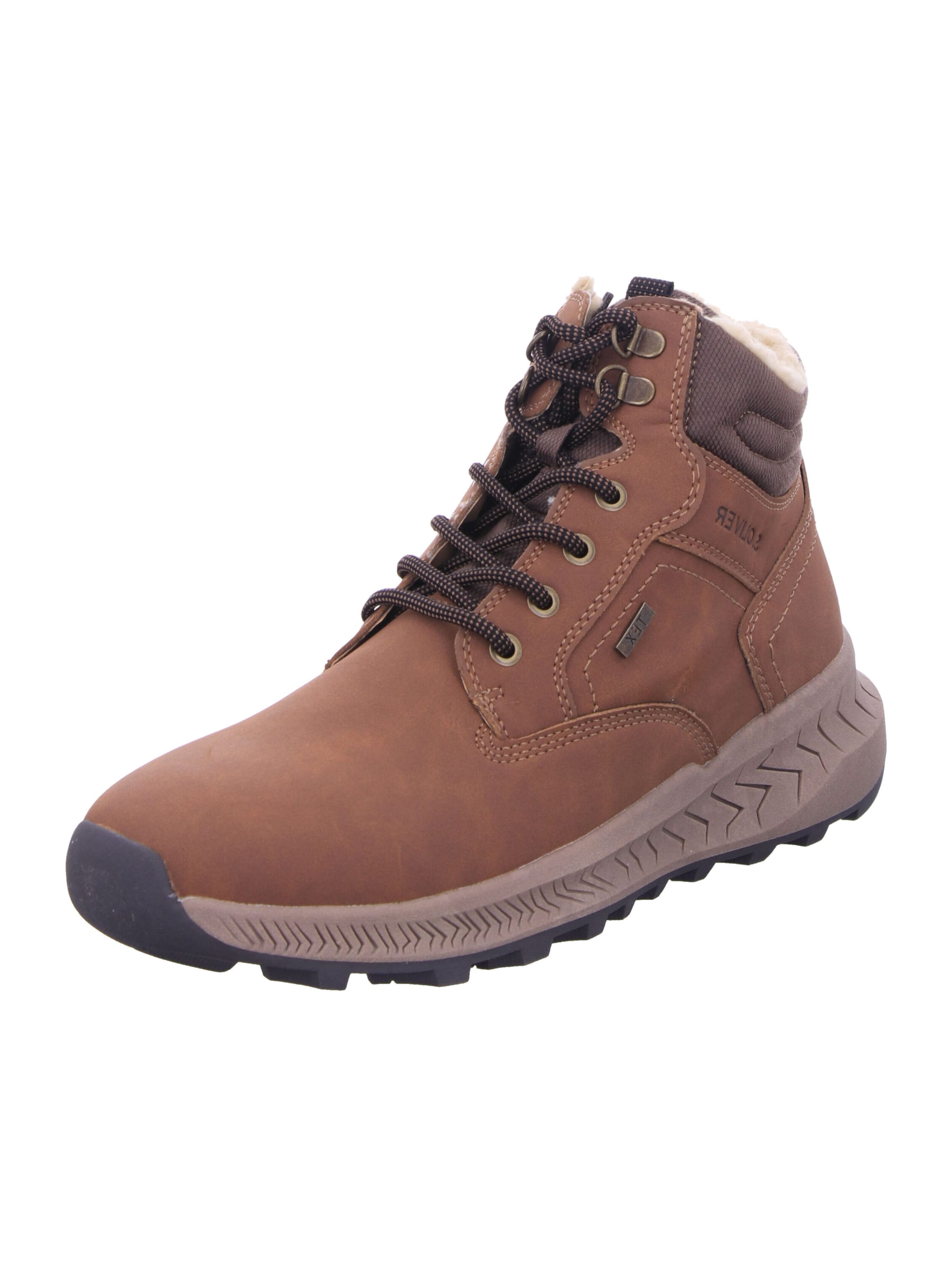 s.Oliver Lace-Up Boots in Brown: front