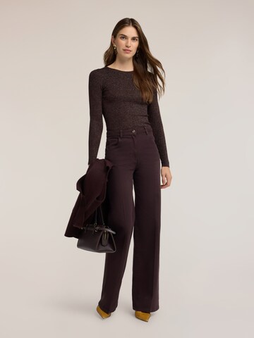 Wide leg Pantaloni di MOTIVI in marrone