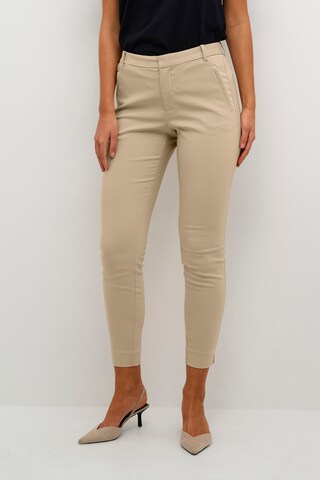 Coupe slim Pantalon 'Vanessa' InWear en beige : devant