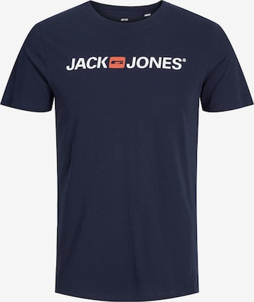 T-Shirt 'Essentials' JACK & JONES en bleu : devant