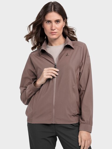 Schöffel Sportjacke 'Calmay' in Braun: Vorderseite