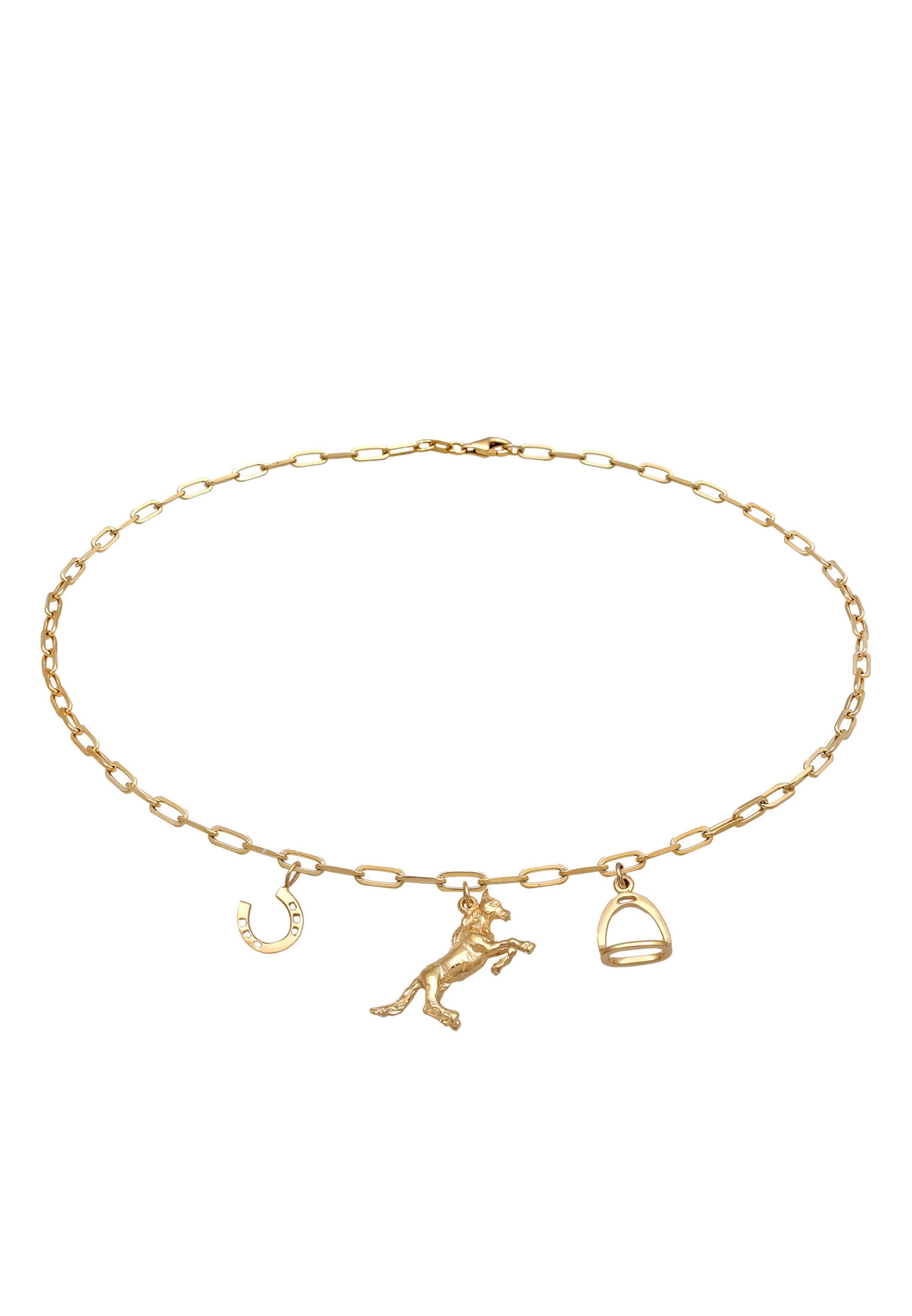 ELLI Necklace 'Hufeisen' in Gold: front