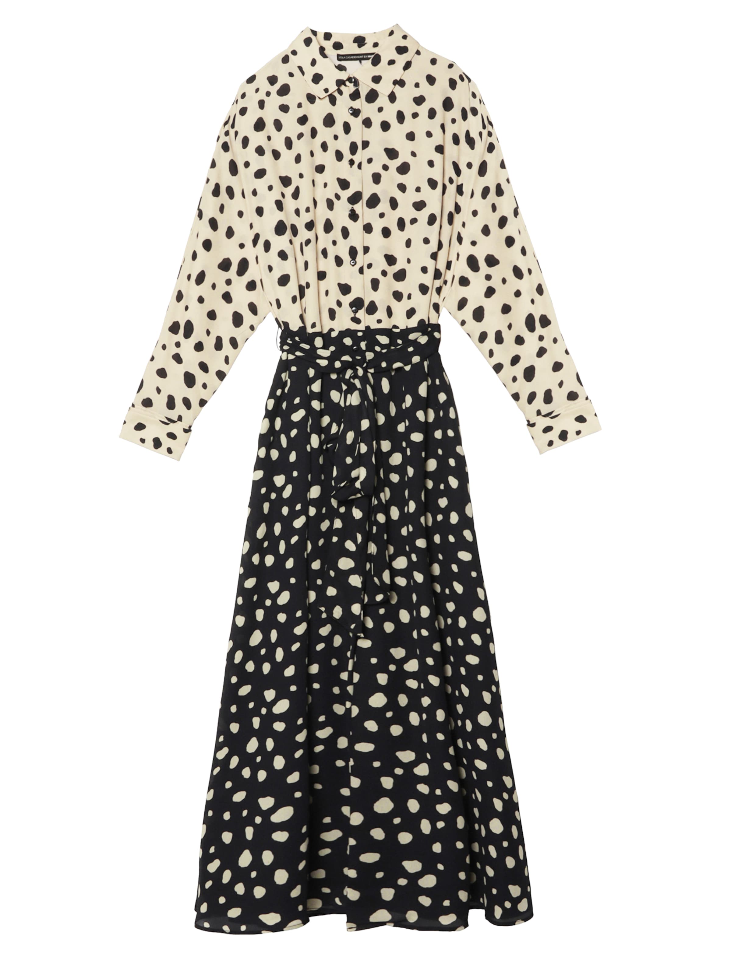 Abito camicia di Lola Casademunt in nero: frontale