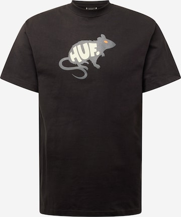 T-Shirt 'Mans Best Friend' HUF en noir : devant