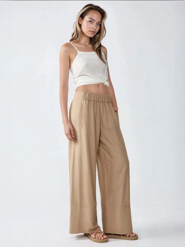Hiccup Wide Leg Hose in Braun
