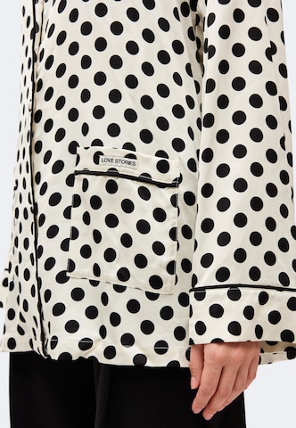 Camicia da notte 'Cedric' di LOVE Stories in bianco