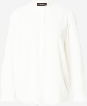 s.Oliver BLACK LABEL Bluse in Weiß: Vorderseite